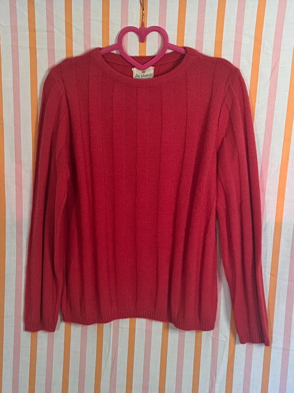 Vintage Hot Pink Sweater